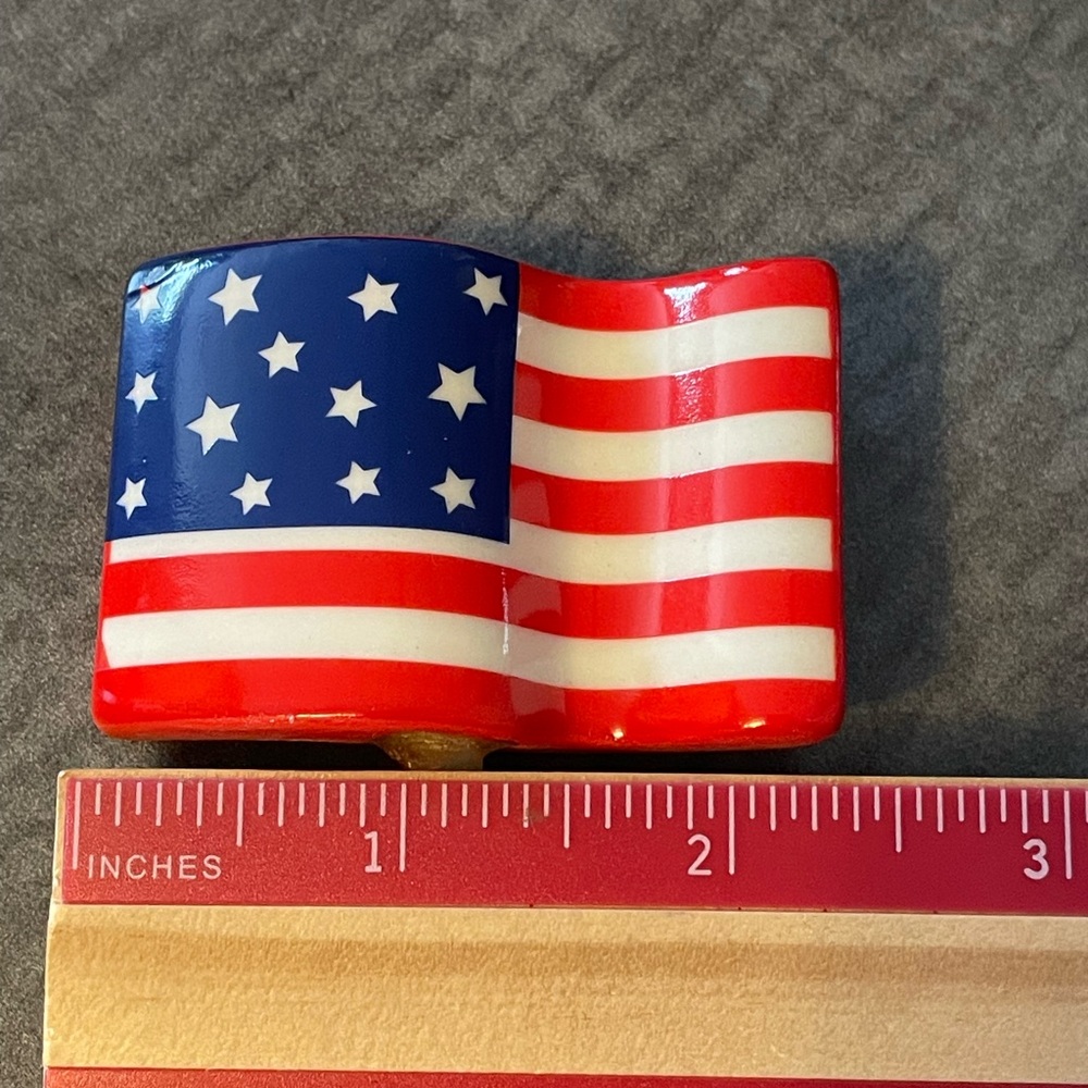 Nora Fleming American Flag Retired Ceramic Americana Patriot July 4th - Picture 4 of 4